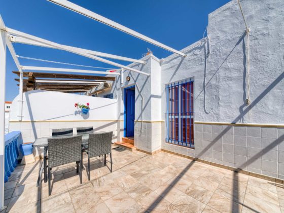 Apartamento Huerto - Terraza - Apartamentos Patio Andaluz - Playa de La Fontanilla (Conil)