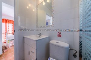 Apartamento Huerto - Aseo y Baño - Apartamentos Patio Andaluz - Playa de La Fontanilla (Conil)