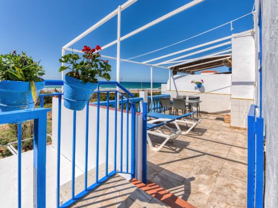 Apartamento Huerto - Terraza - Apartamentos Patio Andaluz - Playa de La Fontanilla (Conil)