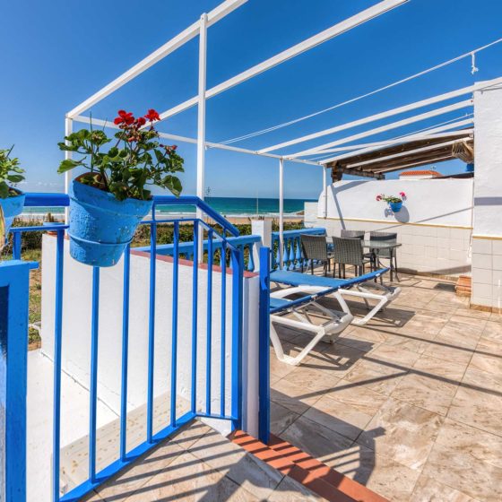 Apartamento Huerto - Terraza - Apartamentos Patio Andaluz - Playa de La Fontanilla (Conil)