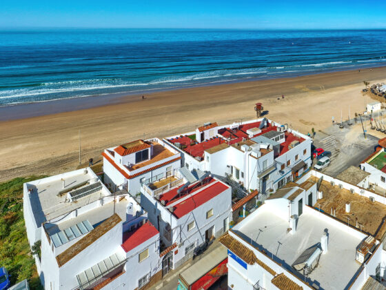 Vista de la Playa de La Fontanilla - Apartamentos Patio Andaluz - Playa de La Fontanilla (Conil)